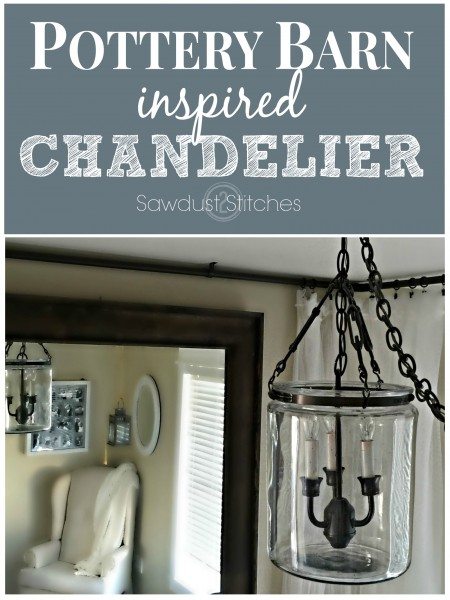 Make your own pottery barn inspired chandelier. www.sawdust2stitches.com