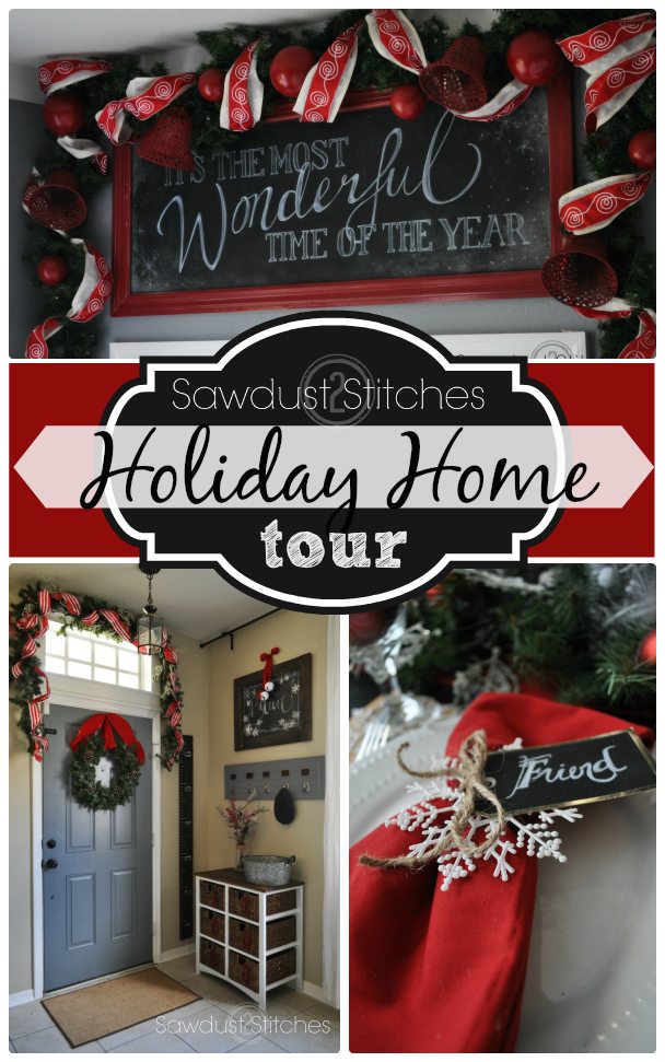 Holiday  Home tour Sawdust2stitches