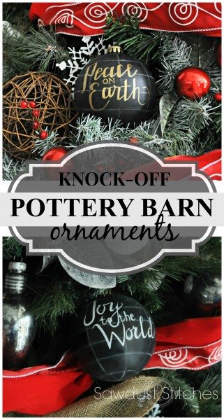 Pottery Barn Knock off globe ornamenents pin