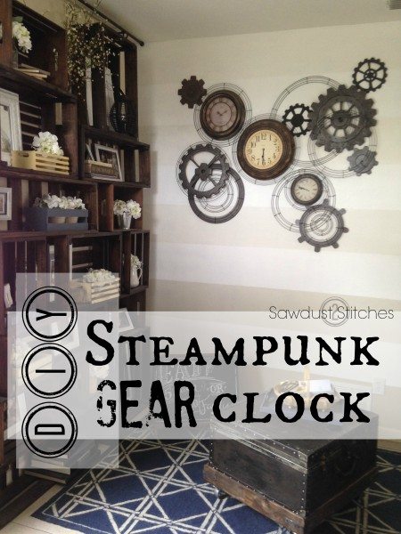 Steampunk Clock sawdust2stitches.com