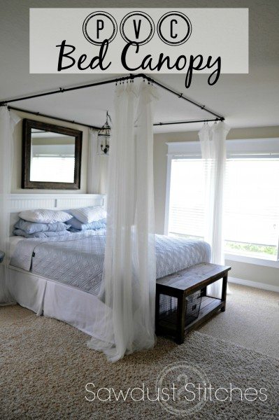 PVC Bed Canopy Sawdust2Stitches.com