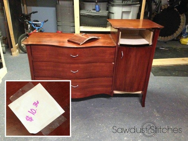 Dresser before Sawdust2stitches.com