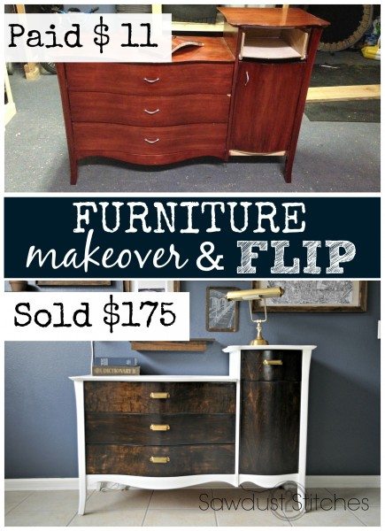 Furniture flip and makeover sawdust2stitches.com