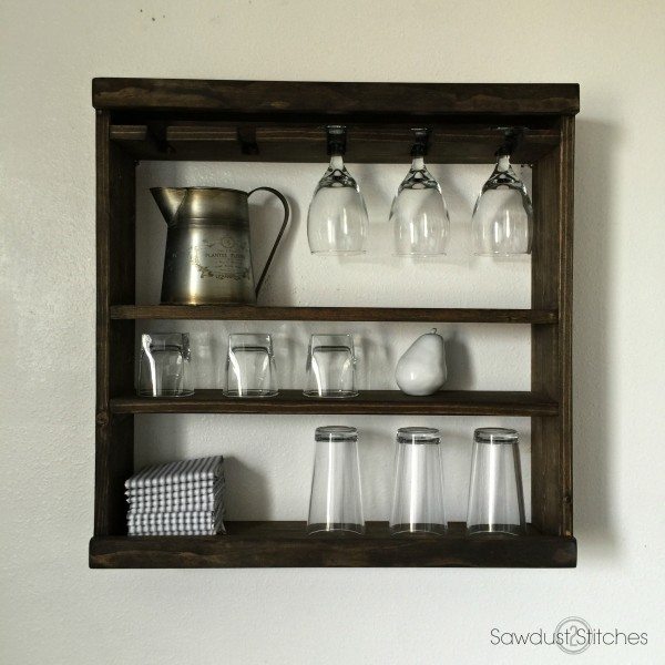 Glass Rack Shelving by Sawdust 2 Stitches