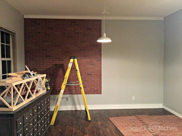 How to apply Faux Brick Panel