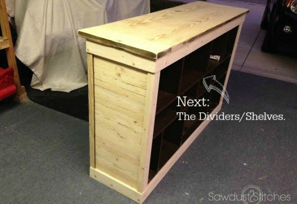 How to transform an Ikea console into a Pottery Barn Style Apothecary by Sawdust 2 Stitches 11
