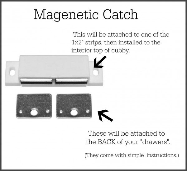 Magnetic catch remodelaholic.com