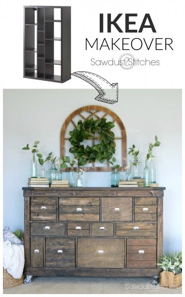 - Ikea Makeover into Pottery Barn Apothecary sawdust 2 Stitches