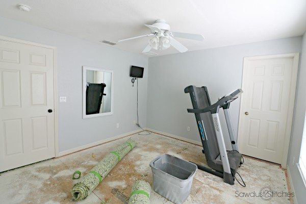 Home Gym Makeover Process by Sawdust 2 Stitches 2
