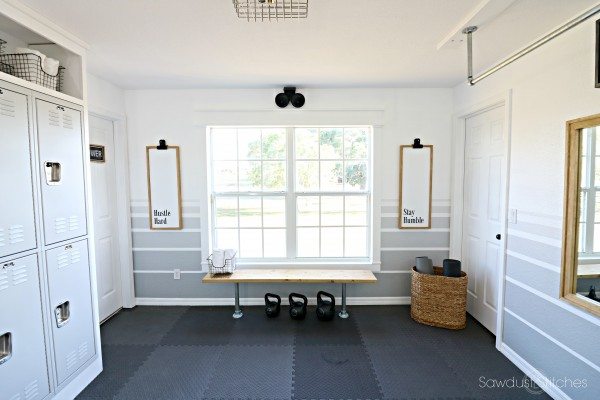 -Home Gym Makeover Reveal by Sawdust 2 Stitches.com