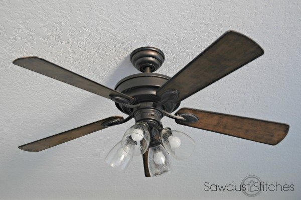 Ceiling Fan Makeover An Easy Diy Ceiling Fan Makeover Tutorial