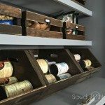 Free Standing Pantry with Crate Organization