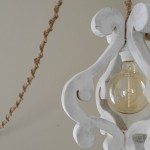 DIY Wooden Chandelier Light Fixture