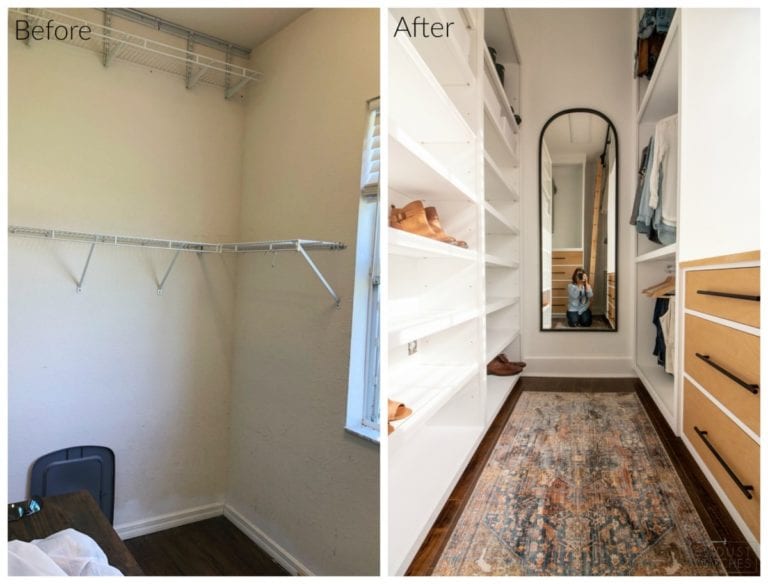 Master Closet Makeover - Sawdust 2 Stitches