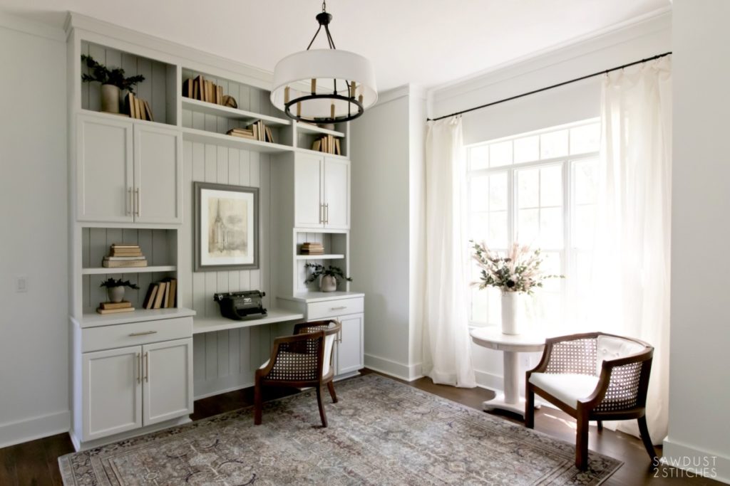 Create A Built In Office Using Cabinets, Custom Office Cabinets Home Depot